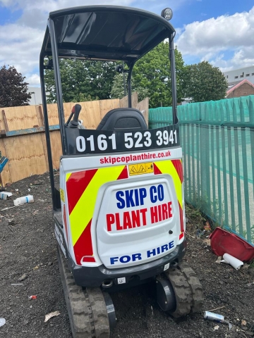 more plan hire manchester photos - image is mini digger at our depot in manchester